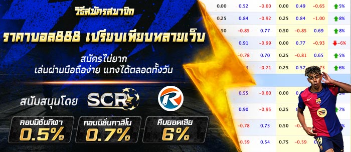 วิธีเช็กดู ราคาบอล888 เปรียบเทียบหลายเว็บ
